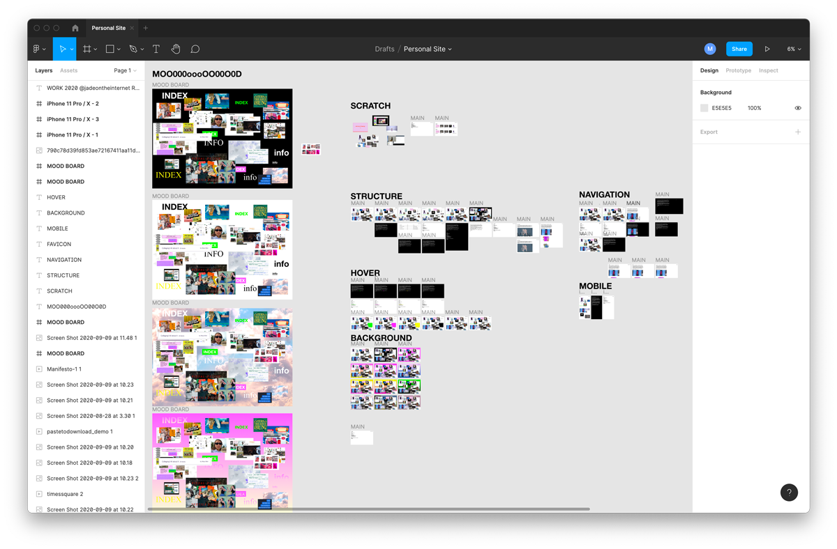 Screenshot from Maya's Figma.