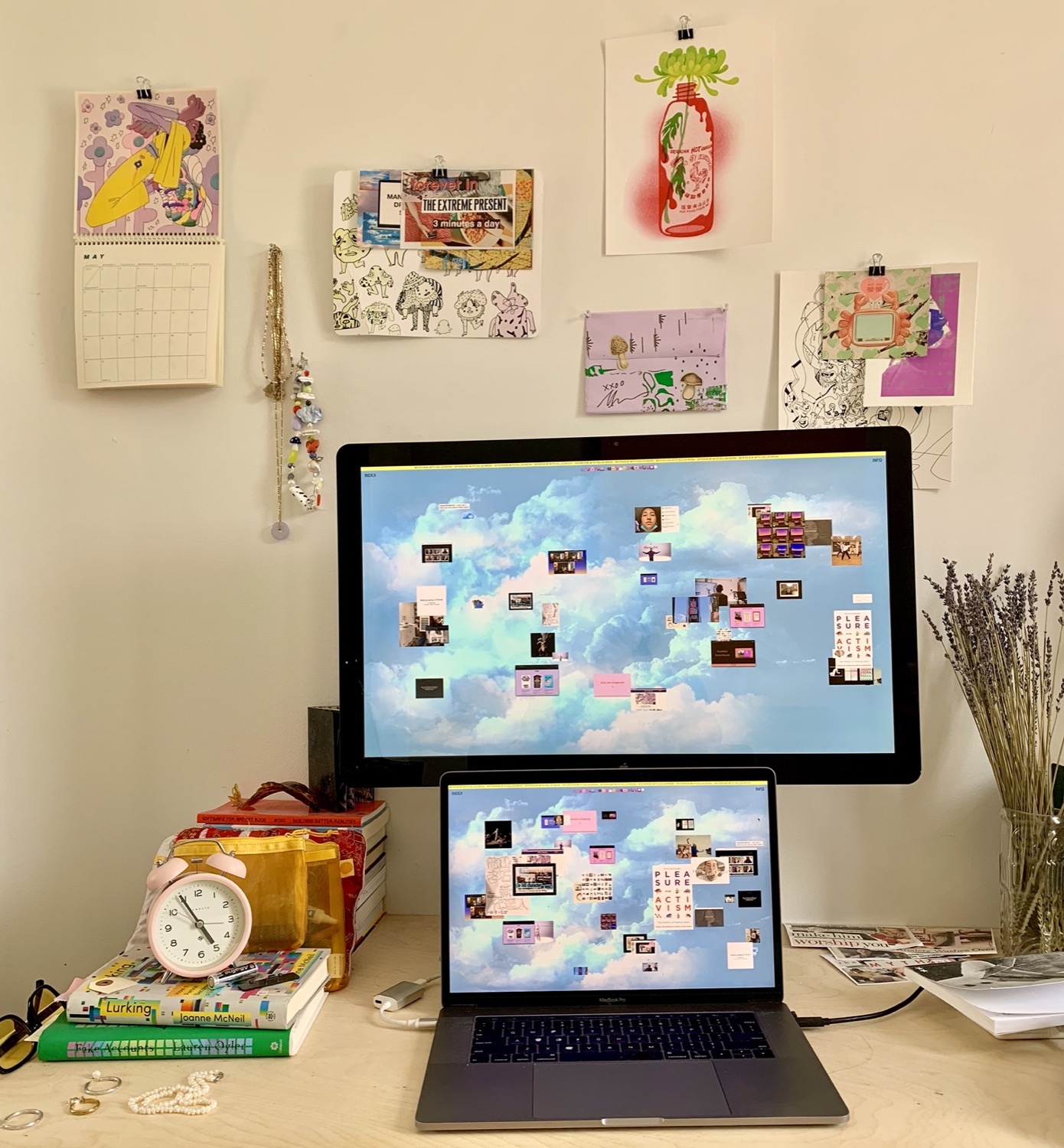 Photo of Maya's desk.